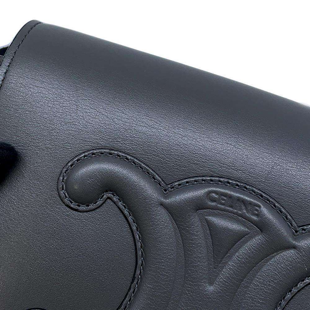 Celine Shoulder Bag Folco Cuir Triomphe Leather - Picture 8 of 12